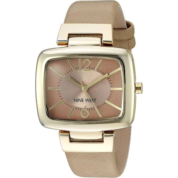 ⭐Women's Polyurethane Beige 36 millimeter  Natural beige dial Gold Strap Watch - Picture 1 of 4